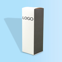 Boîte d'emballage en papier de carte blanche cadeau avec logo personnalisé pliante pour les cosmétiques de soin de la peau bougie parfum bijoux gobelet en chocolat