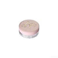 Boîte à poudre libre ronde personnalisable avec logo, pot cosmétique en plastique avec couvercle, style cuir interchangeable