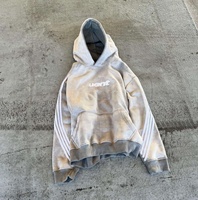 Sweat-shirts d'hiver pour hommes en coton épais surdimensionné, style vintage, personnalisables avec logo brodé sur le devant, vente en gros ODM