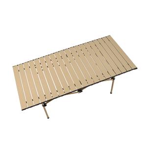 Table de camping portable pliante extérieure pratique avec métal en acier inoxydable au design moderne - Product Image 6