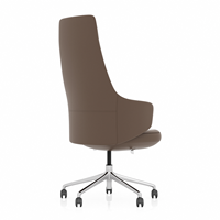 Chaise de Direction en Cuir Direct Usine, Nouvelle Chaise de Bureau Pivotante à Dossier Haut Personnalisable avec Design Ergonomique et Accoudoirs Métalliques