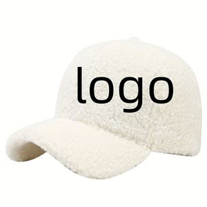 <b>Winter</b> Warm Baseball <b>Cap</b> <b>for</b> Women and <b>Men</b> Lamb Wool Faux Fur Adjustable Unisex Beanie Cold Weather Outdoor Travel Ski Hat - Product Image 1