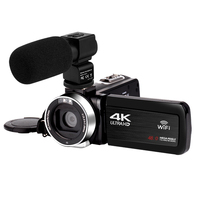 Kamera Video Digital 4K WIFI dengan Zoom 18X, Layar Sentuh Putar 3.0 Inci, untuk Video dan Foto
