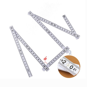 Regla de medición <span class=keywords><strong>multi</strong></span>ángulo de plástico ABS de 1M de largo, regla plegable de dibujo multisección portátil de ángulo fijo con perno de Metal con logotipo - Product Image 3