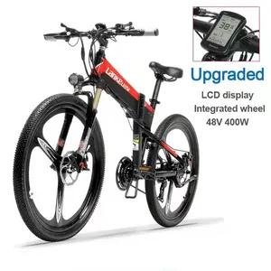 Delivery to Door Factory E Bicycle 48V 400W Electric Foldable Bike 26 inch 10.5AH Battery Electric Bicycle with Brushless Motor