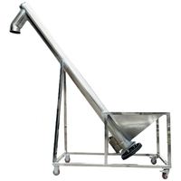 Convoyeur à spirale vertical automatique en acier inoxydable DAWNTECH pour poudres, aliments, granulés, condiments, farine, capacité de 0,5 m/h
