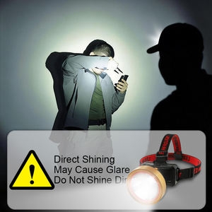 Lampe frontale <span class=keywords><strong>LED</strong></span> super lumineuse à charge <span class=keywords><strong>solaire</strong></span>, étanche IP65, rechargeable 90 °   Lampe frontale rotative pour la chasse - Product Image 6