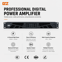 Amplificateur de puissance numérique 4 canaux 4*1000W OEM ODM, montage en rack 1U, amplificateur de classe D pour système audio professionnel