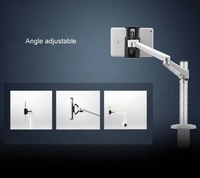 Support de tablette pour ordinateur OA-2S, réglable en hauteur, double bras, pour tablettes de 7 à 10 pouces, rotation à 360 degrés, support de tablette pour table