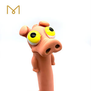 ของเล่นยางธรรมชาติส่งเสียงดังแบบโต้ตอบที่มีตาใหญ่และลำตัวยาว - Product Image 3