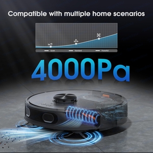 Aspirateur robot intelligent TEENDOW D60S, 6000 Pa, auto-chargeant, pour le nettoyage quotidien de la maison, fonction aspirateur et serpillière. - Product Image 6