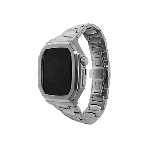 Boîtier de montre de luxe en acier inoxydable de 45mm avec design classique de trappe et bracelet à fermoir papillon pour le marché européen - Product Image 1