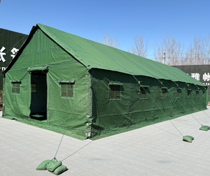 Carpa de Lona Resistente Verde Oliva para 40 Personas, Carpa Militar Impermeable Grande con Lona de PVC para Eventos al Aire Libre - Product Image 1