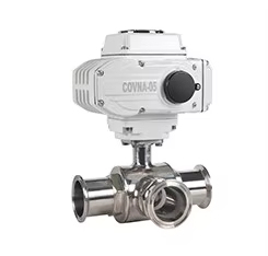 Covna Gas Elektrische Klep Fnpt Schroefdraad Twee Manieren Gemotoriseerde Elektrische Kogelklep Roestvrij Staal 304 Modulerend Type 4-20ma - Product Image 2