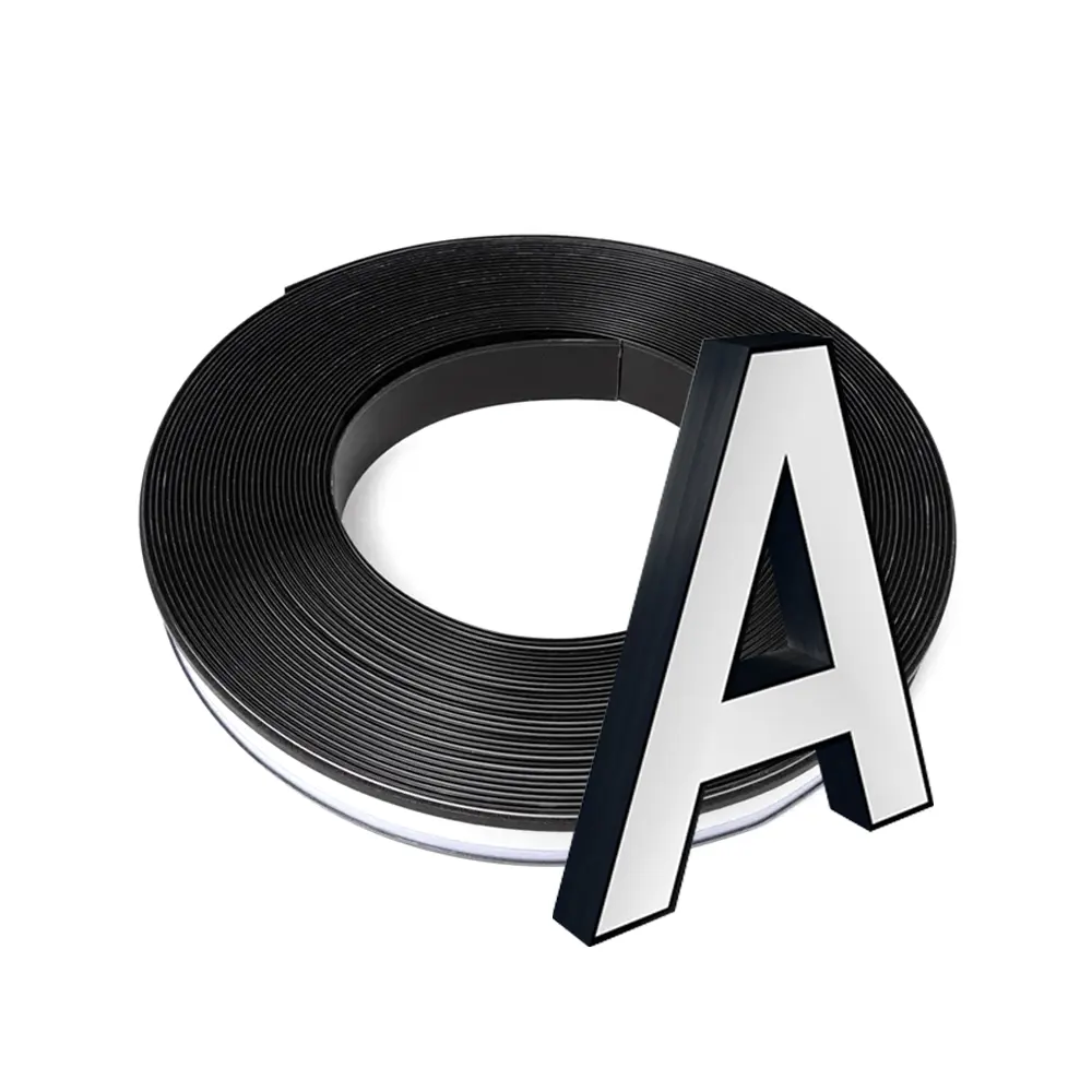 Black Color 5cm 7cm 9cm 11cm 13cm Aluminum Channel Letter Coil Strip Channelume