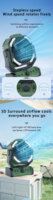Ventilateur de camping extérieur à double moteur 20000 mAh, ventilateur de table rechargeable avec batterie externe, éclairage USB, ventilateur portable pour tente