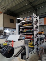 Machine d'impression flexographique pour gobelets en papier ZBRY-850-1200, 3 couleurs, 120 m/min, pour boîtes alimentaires et sacs en papier