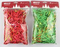 Papier de soie déchiqueté de Noël en gros personnalisé, résistant à l'humidité, sans odeur, fait à la main, boîtes cadeaux, herbe de Lafite, emballage cadeau pour bonbons