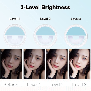 ไฟเซลฟี่ LED แบบขายส่ง สำหรับสมาร์ทโฟน แล็ปท็อป กระจกแต่งหน้า ไฟตกแต่งความงามสำหรับสาวๆ อุปกรณ์เสริมโทรศัพท์มือถือ - Product Image 2