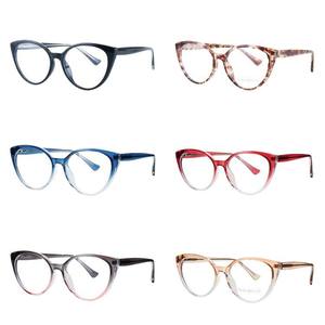 Montures de lunettes pour enfants Tr90, forme œil de chat, verres en acrylique, protection contre la lumière bleue, anti-UV, monture complète, design quadrilatère pour enfants - Product Image 5