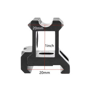 Adaptateur de hauteur MultiSlot 3 positions 20 mm en alliage d'aluminium léger anodisé noir mat pour l'extérieur - Product Image 5
