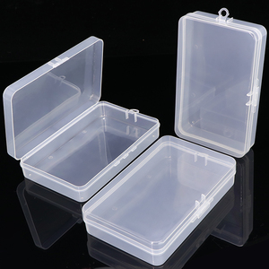 SUNSHING Clear Rectangular Flat Plastic Cosmetic <b>Box</b> Travel <b>Makeup</b> Organizer Nail Tool <b>Storage</b> Container Disposable Mask Case - Product Image 5