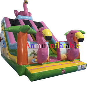 IT È venduto a prezzo all'ingrosso con scivoli gonfiabili a tema fenicottero. Anche adulti e bambini si saranno entusiastici. - Product Image 3