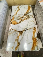 Panneau mural en marbre PVC de 3mm imperméable à l'eau pour décoration murale