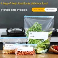 Sac Réutilisable Refermable Auto-Portant pour Congélation Fruits Légumes, Pochette Organisateur Alimentaire Cuisine
