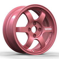 Jantes de voiture en alliage d'aluminium forgé Antron 5x120 5x114.3 5X112 4x100 rose en forme de cœur pour M3 M4