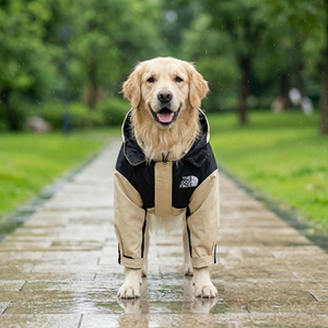 Outdoor Tactical <strong>Dog</strong> Rain Jacket Black &amp; Khaki 4-Legged Windproof <strong>Coat</strong> for <strong>German</strong> <strong>Shepherd</strong> Waterproof for Rainy Day <strong>Dog</strong> Cloth - Product Image 4