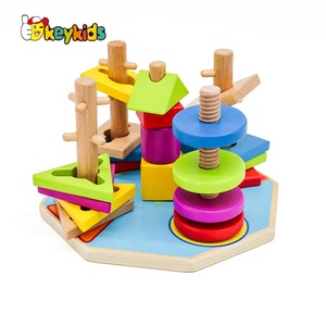 2019 New Design Stacking Wooden Baby <strong>Shape</strong> <strong>Sorter</strong> for Early Development W13E084 - Product Image 2