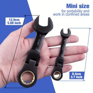 Set di Mini Chiavi a Cricchetto Orientabili per Riparazioni Auto, Chiavi Piccole per Riparazioni Meccaniche in Spazi Ristretti - Product Image 2