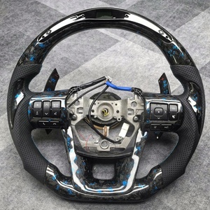 Volante de Fibra de Carbono Forjado Real Hecho a Mano Personalizado para <span class=keywords><strong>Toyota</strong></span> <span class=keywords><strong>Camry</strong></span> L LE XLE SE <span class=keywords><strong>XSE</strong></span> TRD Avalon de 8.ª Generación 2018-2023 - Product Image 6