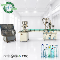 Équipement d'embouteillage d'eau pure semi-automatique économique 500 BPH, faible encombrement, solution complète pour bouteilles PET de 0,1 à 2 L