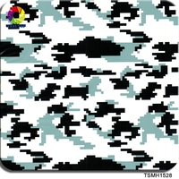 Film PVA hydrographique camouflage et motif arbre Tsautop 50 cm pour impression par transfert d'eau sur plastique, métal et céramique