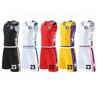 Maillot de basketball personnalisé pour hommes, impression par sublimation, commandes en gros pour équipes, vente en gros, logo gratuit, maillot de basketball réversible
