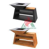 Barbecue d'extérieur durable en acier Corten pour camping et fêtes