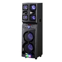 TD0655 Altavoz de Karaoke Grande para Exteriores Fiesta DJ Bocina de Karaoke de Alta Potencia con Micrófono y Bluetooth para Hogar/Fiesta/Exteriores