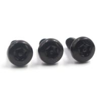 Vis autotaraudeuses à tête cylindrique Torx en acier inoxydable noir A2 304 DIN7985 M2 M2.5 M3 M4 M5 M6 M8