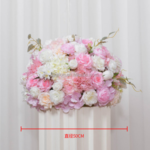 L-FB061 Wholesale Large <b>Flower</b> Ball Centerpiece 50 cm Silk <b>Flower</b> Ball Wedding Centerpieces <b>Flower</b> Ball <b>Arrangement</b> - Product Image 5