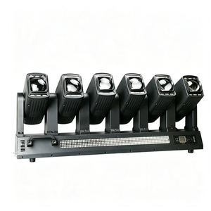 Luz <span class=keywords><strong>Tornado</strong></span> de Rotación Infinita de 6 Cabezas y 12 Facetas con Varillas Guía de Luz - Product Image 1