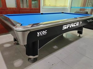โต๊ะพูลพรีเมียม Space X ขายดี พร้อมแผ่นกระดาน MDF คุณภาพสูง ระบบกันกระแทกแบบมืออาชีพ ขนาด 9 ฟุต สำหรับสนุกเกอร์และบิลเลียด - Product Image 6