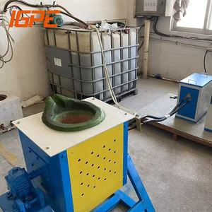 Petit four à induction 10KG-100KG capacité fonte acier fer cuivre aluminium noyau y compris moteur moteur roulement 380V - Product Image 1