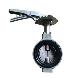 Anti condensation butterfly valve aluminum alloy valve body pin less stainless steel 304 valve plate DN80 CF8 dual shafts