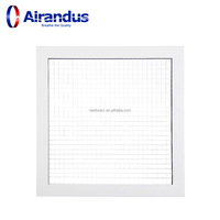 NOUVEAU Panneau de grille de plafond carré en aluminium HVACR EG-B, type alvéolé, pour entrepôt, registres d'air de retour HVAC, OEM