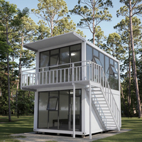 Nouvelle Maison Conteneur de Luxe à Double Pont avec Escaliers Maison Conteneur Ventilé Durable sur Mesure