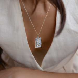 DIY <span class=keywords><strong>Calendrier</strong></span> Personnalisé Pierre de Naissance Collier Minimaliste Gravé Anniversaire ou Enregistrer la Date Pendentif Collier Cadeau d'Anniversaire - Product Image 5