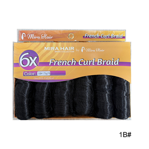 BELEZA 1B 6X 24 Pollici Tresse Ricci Francesi Ondulati Sciolti per Treccine, Capelli per Coda di Cavallo Africana, Extension Ricci Francesi Cherish - Product Image 2