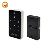 Serrure de cabinet intelligente KSJ en matériau PC, système de contrôle de couleur personnalisé, carte RFID, mot de passe, haute sécurité, durable, pour tiroirs/sauna/bain